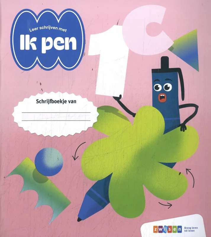 Leer schrijven met Ik Pen 1c Schrijfboekje / Druk 1 Op = Op