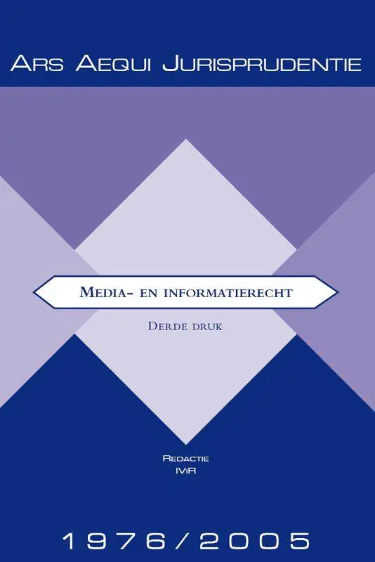 Jurisprudentie Media- & informatierecht 1976-2005 / Druk 3 Voordeelprijs