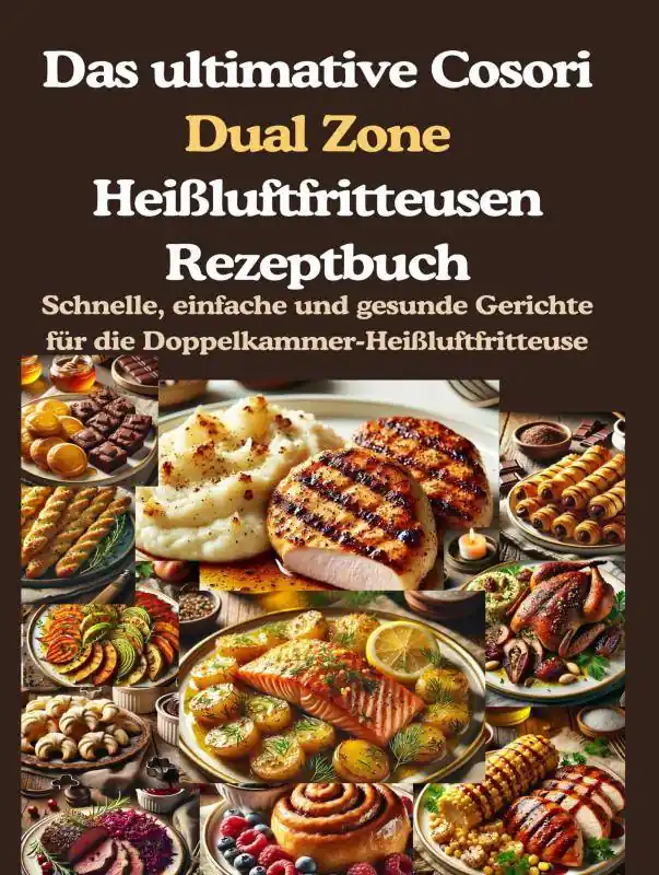 Das ultimative Cosori Dual Zone Heißluftfritteusen Rezeptbuch / 1 Edition Uitverkoop