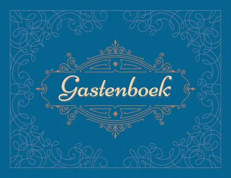 Gastenboek (blauw) / Druk 1 Favoriet