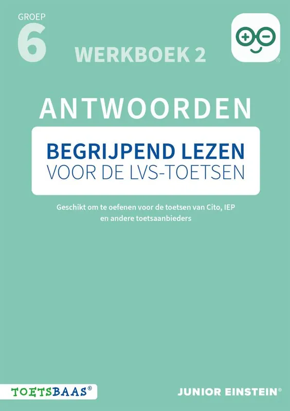 Uitverkoop Begrijpend lezen voor de LVS-toetsen - Groep 6 - Antwoordenboek 2 + Online video-uitleg / Druk 1