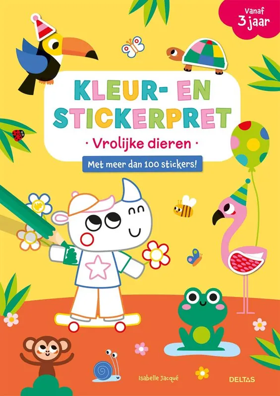 Shop Nu Kleur- en stickerpret vrolijke dieren vanaf 3 jaar / Druk 1