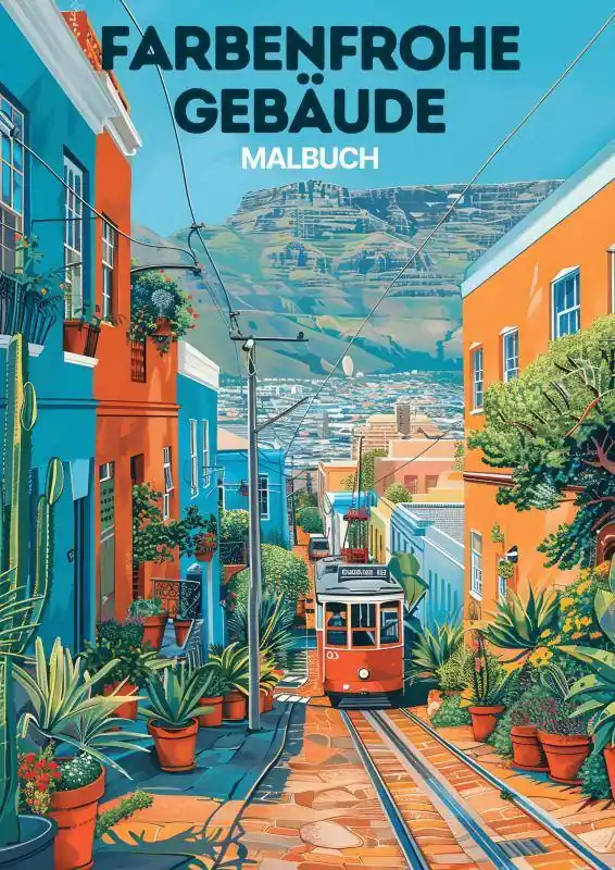 Actieprijs Malbuch - Farbenfrohe Gebäude / 1 Edition