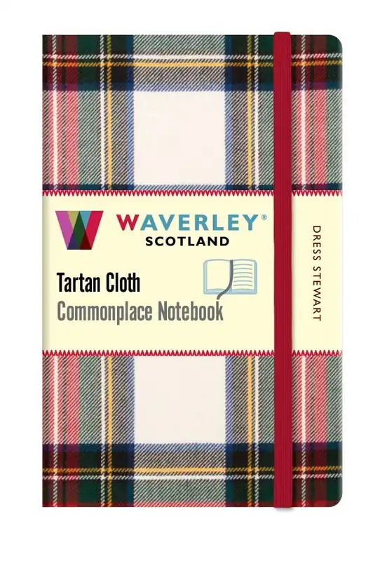 Waverley Dress Stewart Tartan cloth pocket notebook Merkproduct