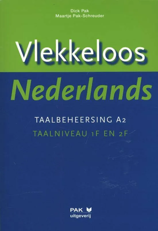 Flitsaanbieding Vlekkeloos Nederlands Taalbeheersing A2 taalniveau 1F en 2F / Druk 4