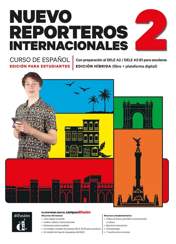 Nuevo Reporteros internacionales 2 – Edición híbrida para estudiantes / 1 Edition Betaalbaar