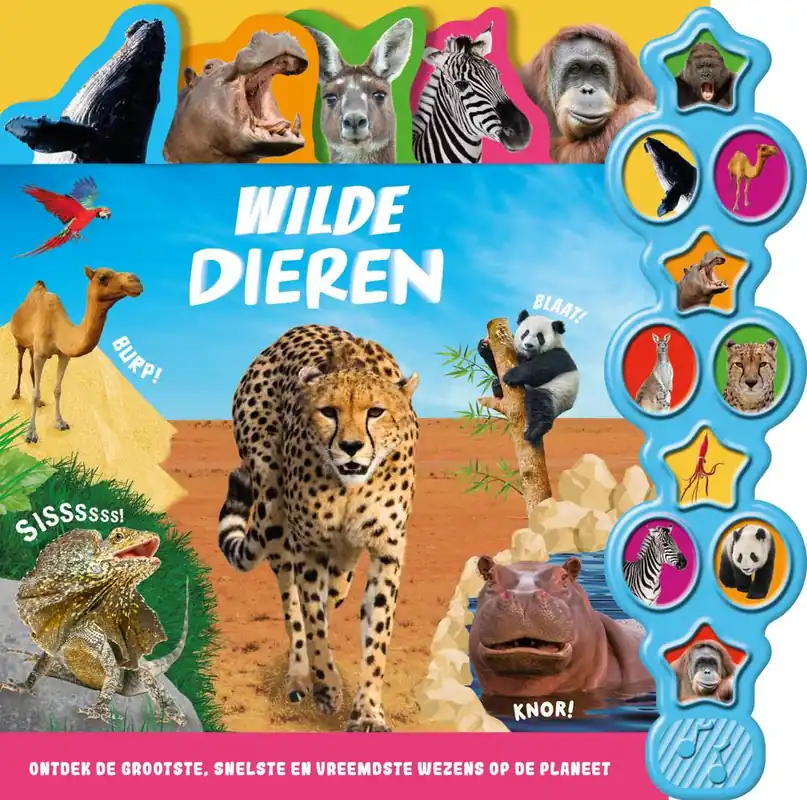 Wilde dieren - 10-geluidenboek / Druk 1 Beperkte Voorraad