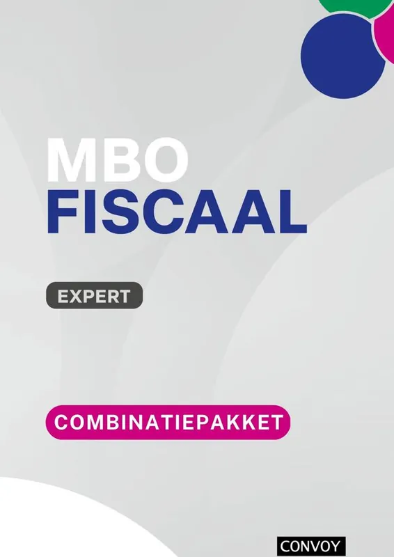 Direct Beschikbaar MBO Fiscaal Expert 2025/2026 Combinatiepakket / Druk 1