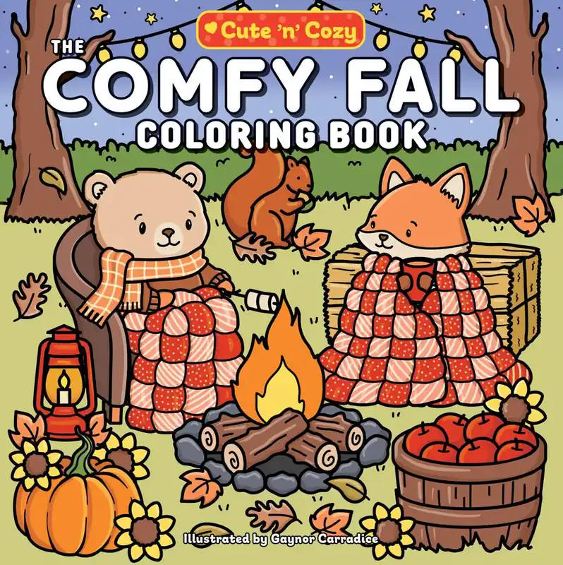 The Comfy Fall Coloring Book Hete Deal