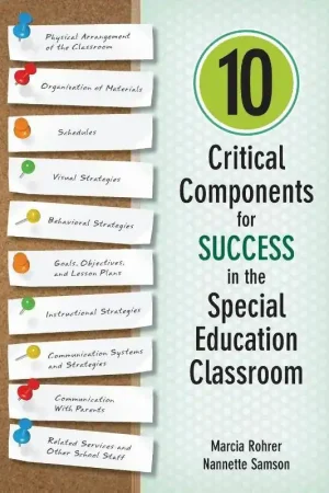 10 Critical Components for Success in the Special Education Classroom / 1st Edition Dagaanbieding