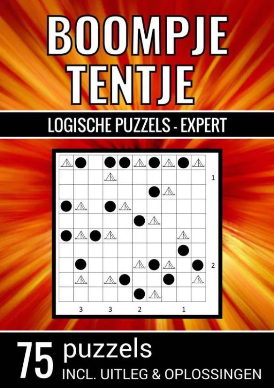 Boompje Tentje - Logische Puzzels Expert - 75 Puzzels, Incl. Uitleg & Oplossingen / Druk 1 Beperkte Voorraad
