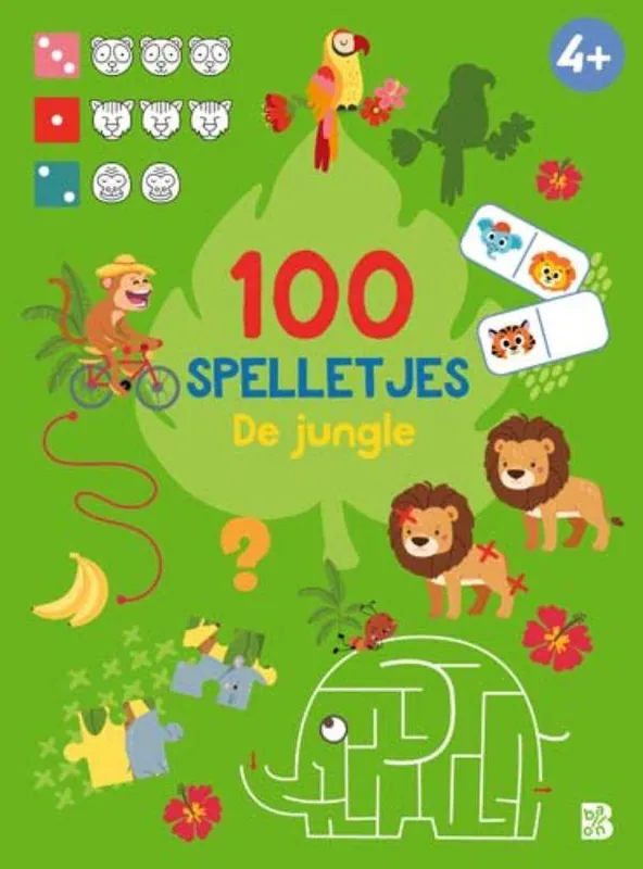 100 spelletjes: De jungle 4+ / Druk 1 Express Levering
