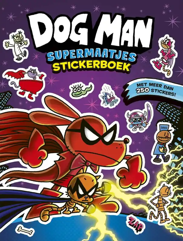 Nieuw Dog Man supermaatjes stickerboek / Druk 1