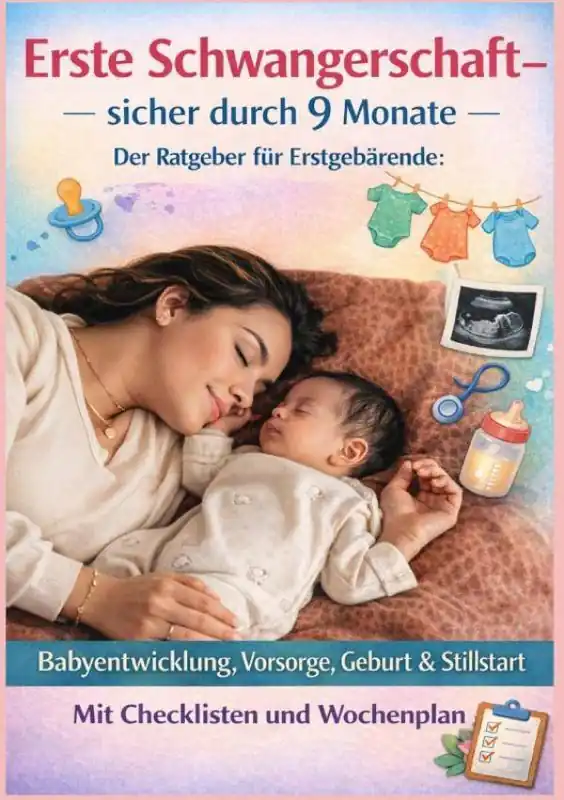 ERSTE SCHWANGERSCHAFT – SICHER DURCH 9 MONATE DER RATGEBER FÜR ERSTGEBÄRENDE Babyentwicklung, Vorsorge, Geburt & Stillstart / 1 Edition Laatste Kans