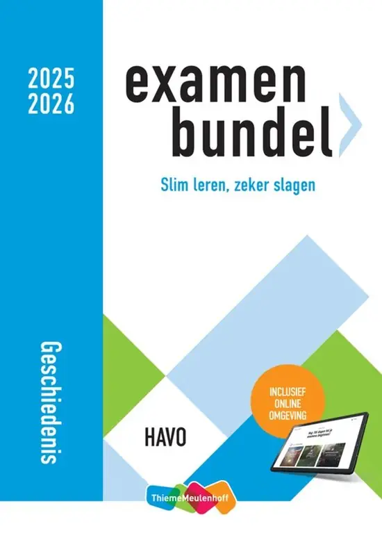 Examenbundel Geschiedenis 2025/2026 HAVO Betrouwbaar