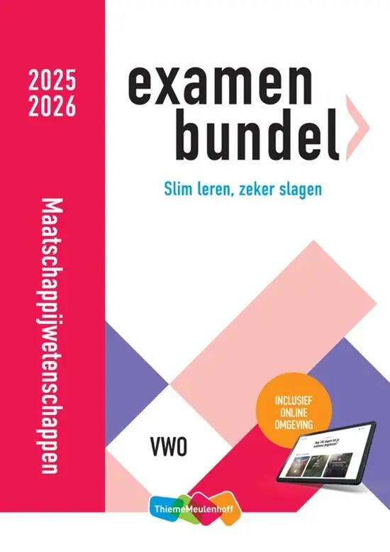 Examenbundel Maatschappijwetenschappen 2025/2026 VWO Aanbieding