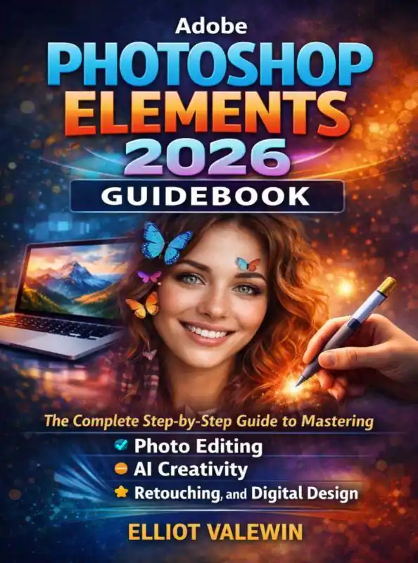 Gratis Verzending Adobe Photoshop Elements 2026 Guidebook / 1st Edition