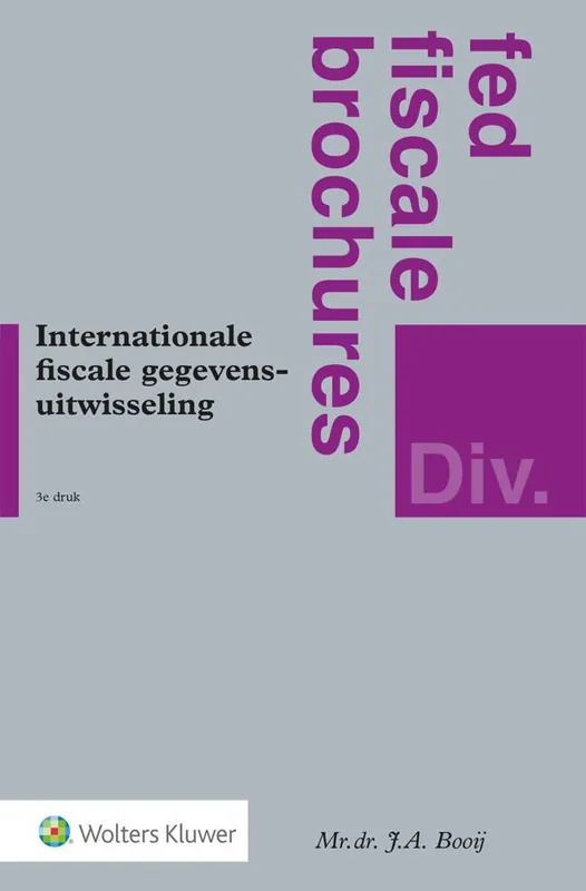 Internationale fiscale gegevensuitwisseling / Druk 3 Express Levering