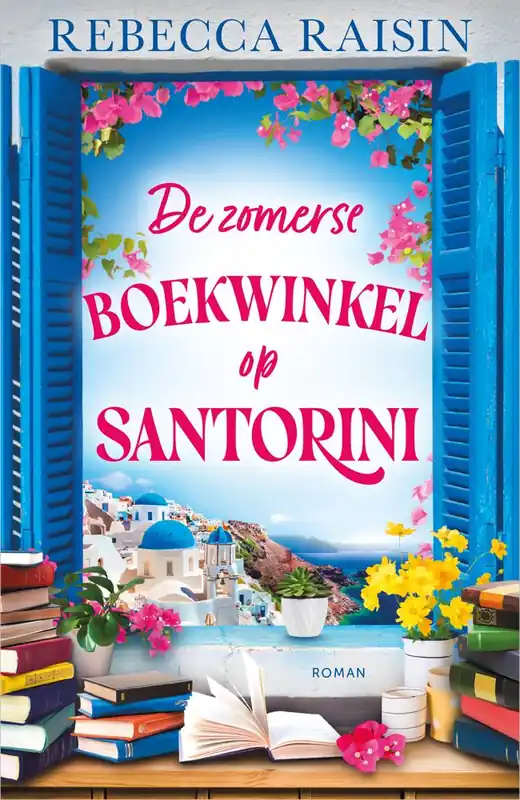 De zomerse boekwinkel op Santorini / Druk 1 Direct Beschikbaar