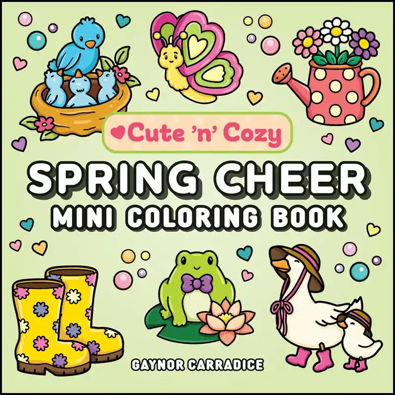 Veilige Betaling Spring Cheer Mini Coloring Book