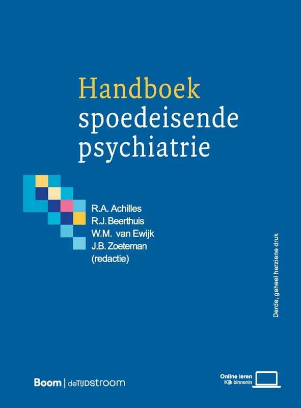 Handboek spoedeisende psychiatrie / Druk 1 Nieuw