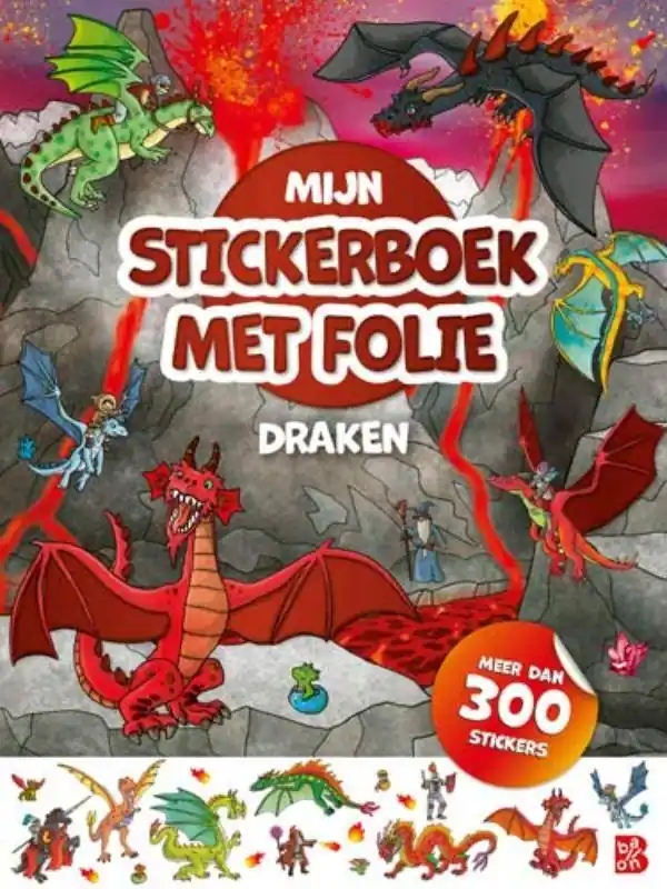 Hete Deal Mijn stickerboek met folie: Draken / Druk 1